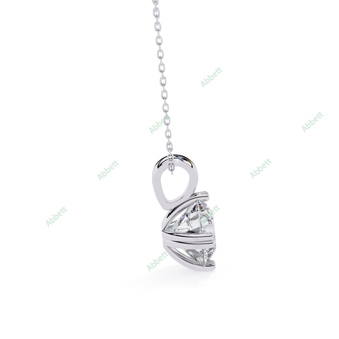 Round Solitaire Pendant PE1239