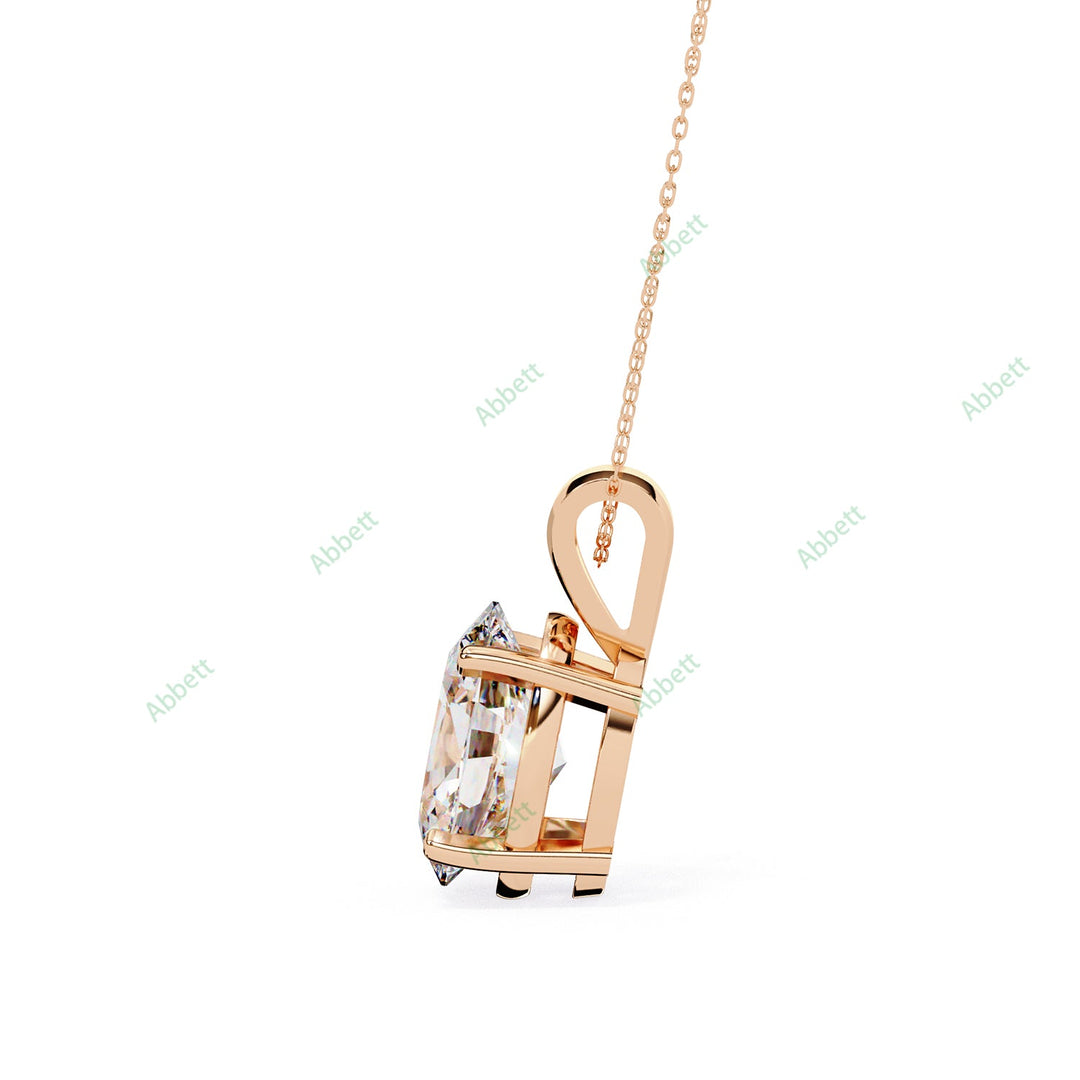 Oval Solitaire Pendant PE1240