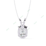 Load image into Gallery viewer, Oval Solitaire Pendant PE1240
