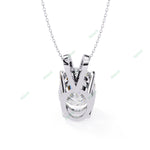 Load image into Gallery viewer, Oval Solitaire Pendant PE1240
