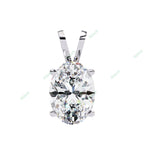 Load image into Gallery viewer, Oval Solitaire Pendant PE1240
