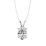 Load image into Gallery viewer, Oval Solitaire Pendant PE1240
