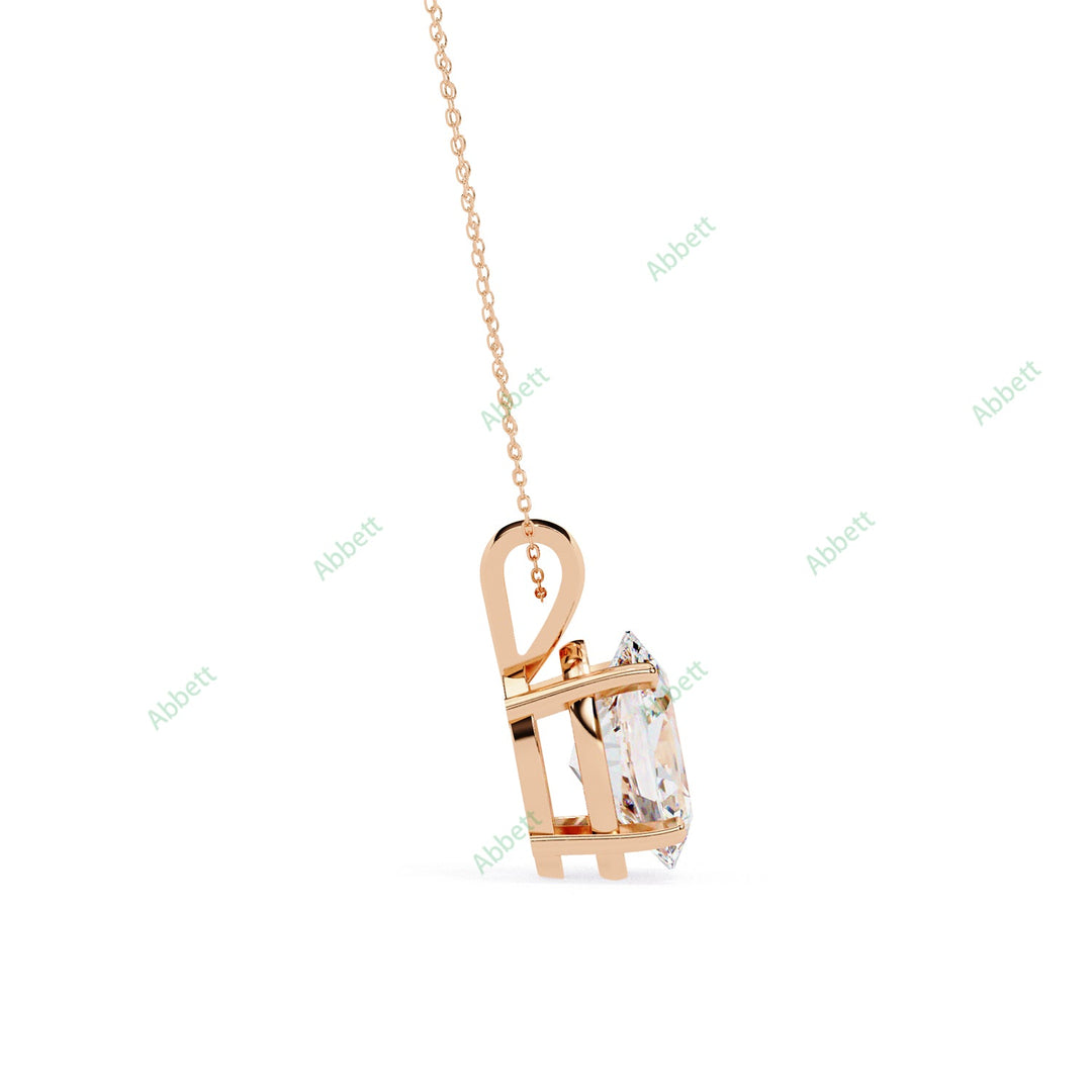 Oval Solitaire Pendant PE1240