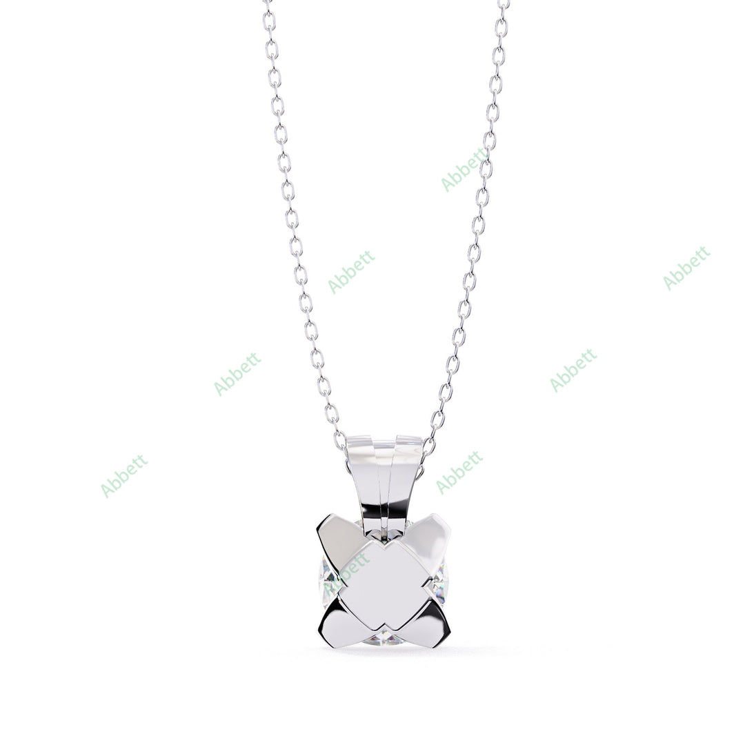 Round Solitaire Pendant PE1241