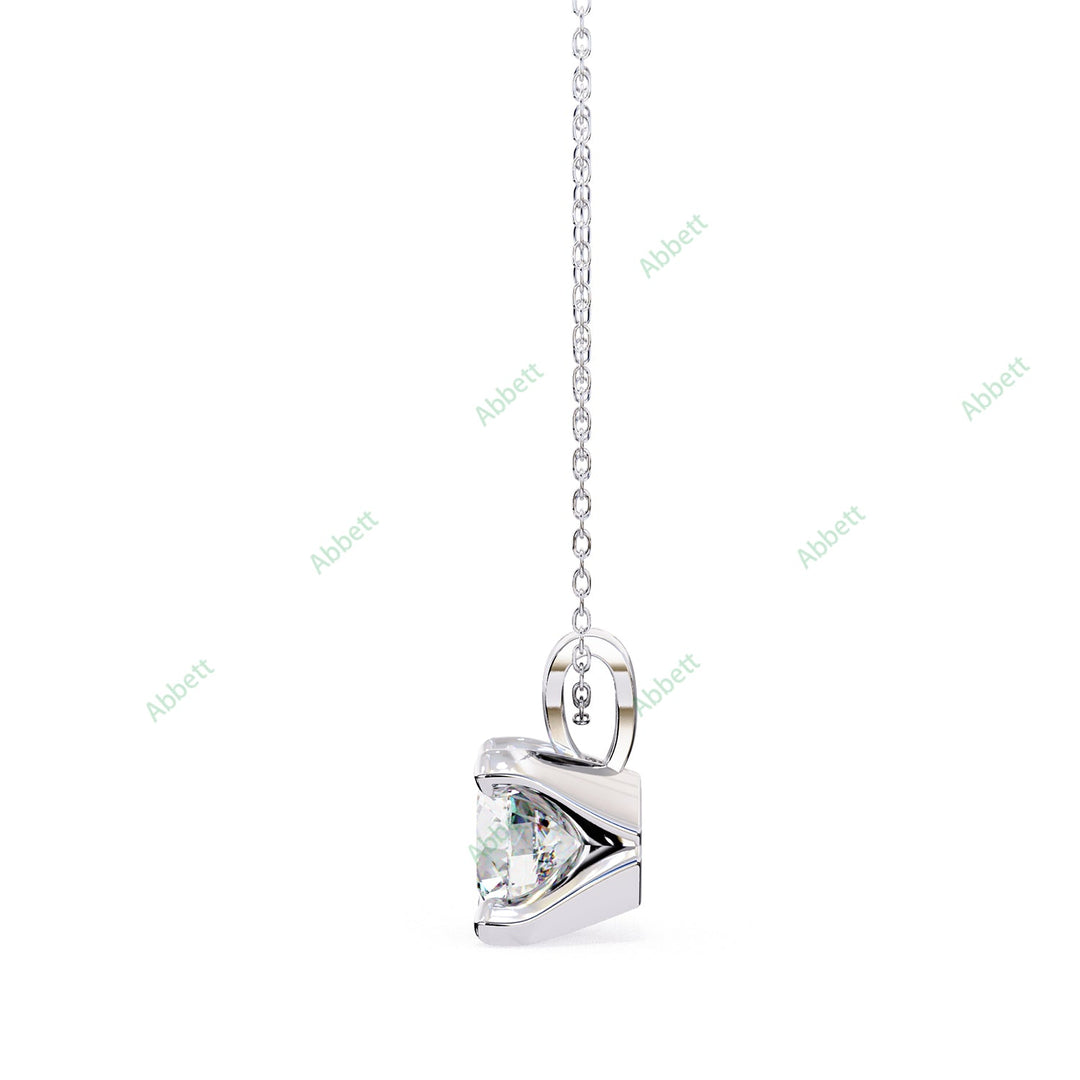 Round Solitaire Pendant PE1241