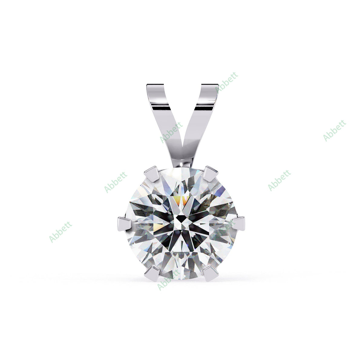 Bezel Solitaire Pendant PE1242