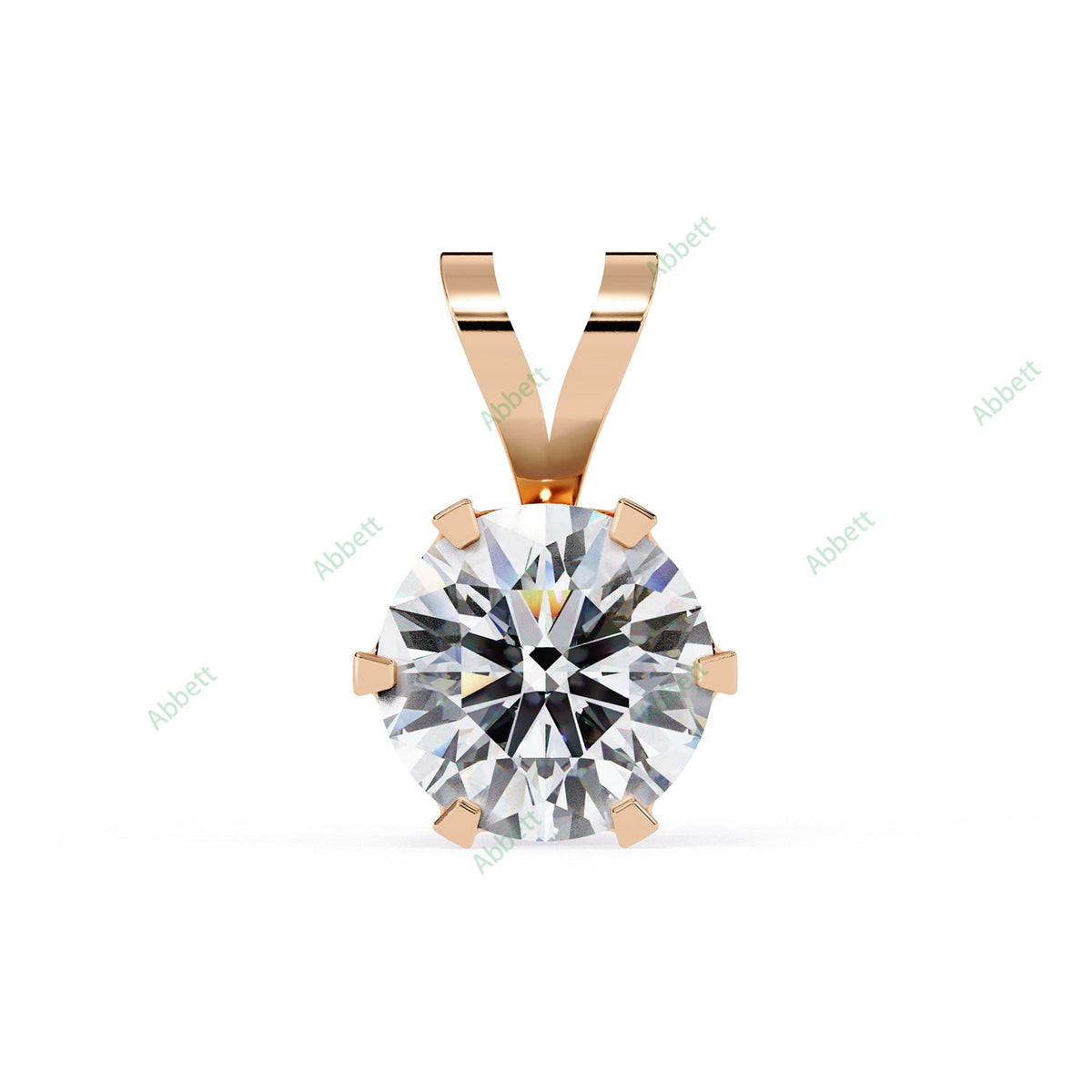 Bezel Solitaire Pendant PE1242