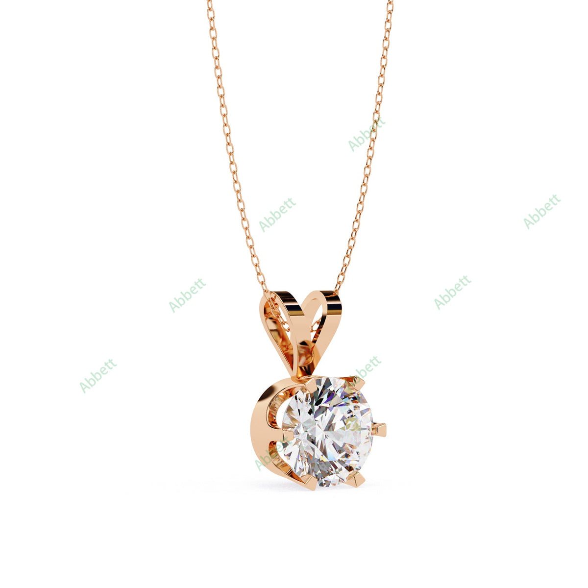 Bezel Solitaire Pendant PE1242