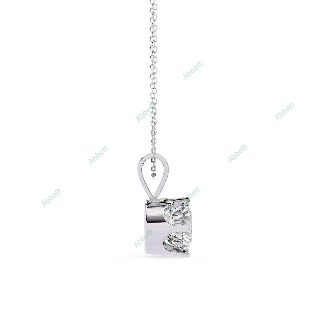 Round Solitaire Pendant PE1242
