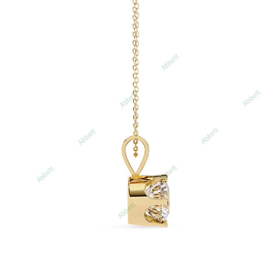 Round Solitaire Pendant PE1242