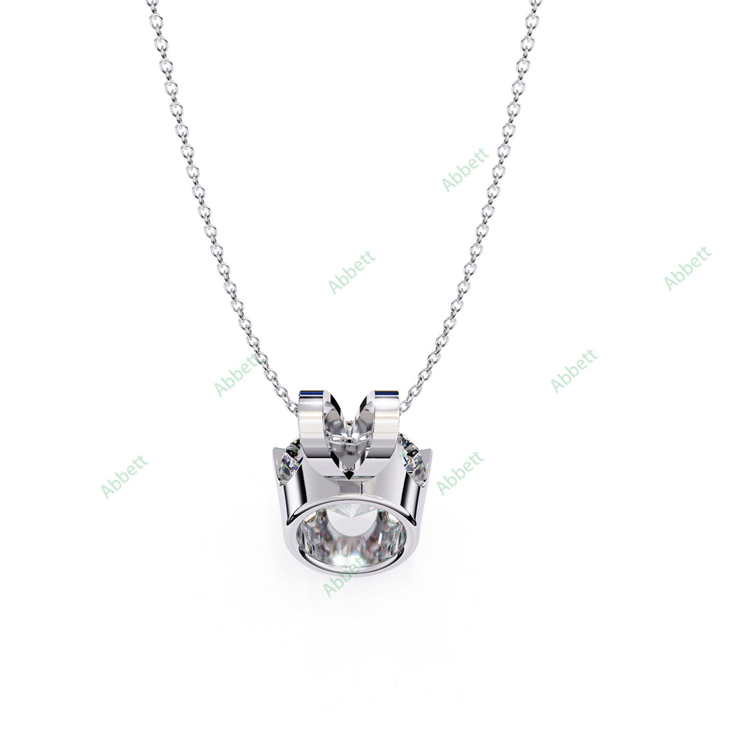 Round Solitaire Pendant PE1242