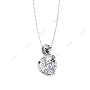 Round Solitaire Pendant PE1243