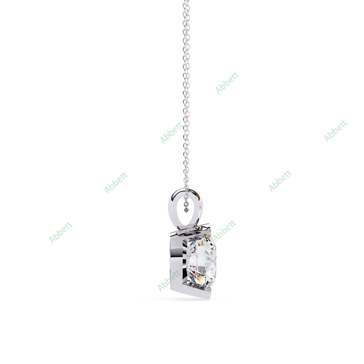 Bezel Solitaire Pendant PE1243