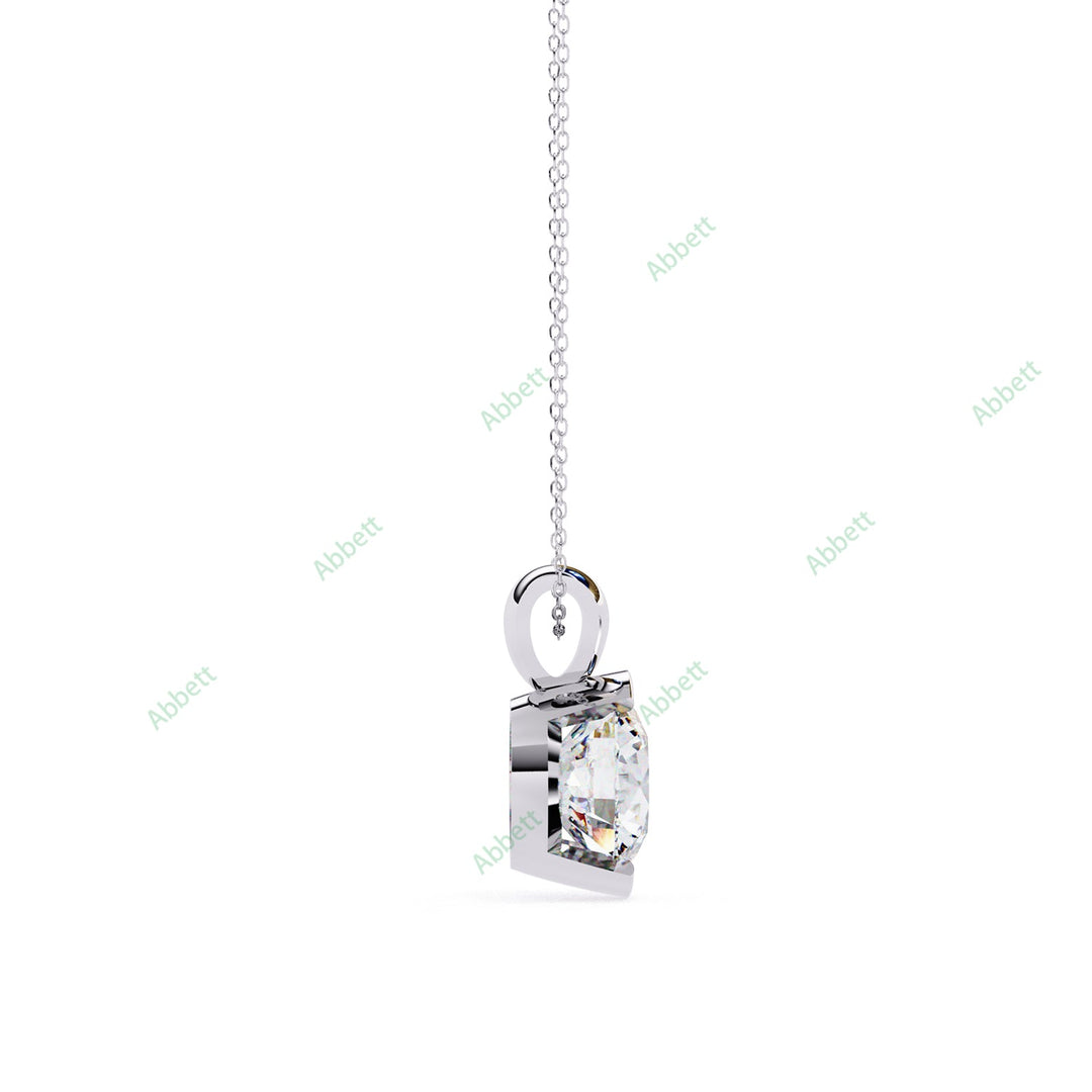 Round Solitaire Pendant PE1243