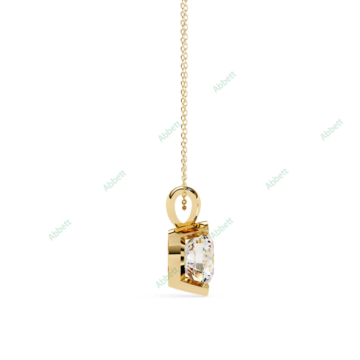 Bezel Solitaire Pendant PE1243