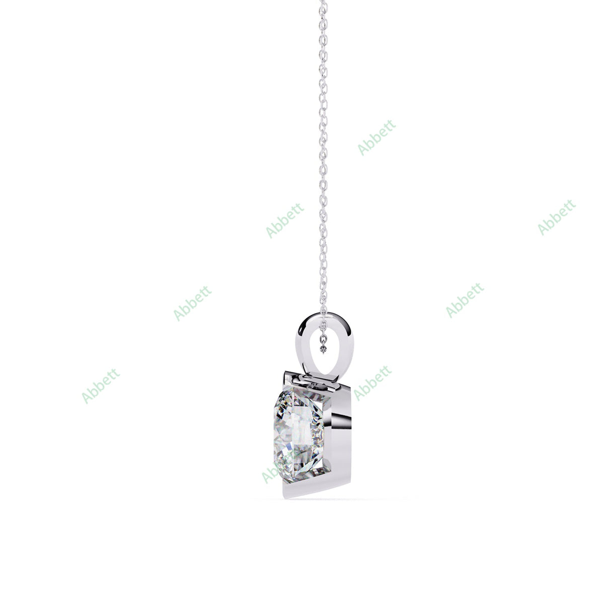 Bezel Solitaire Pendant PE1243