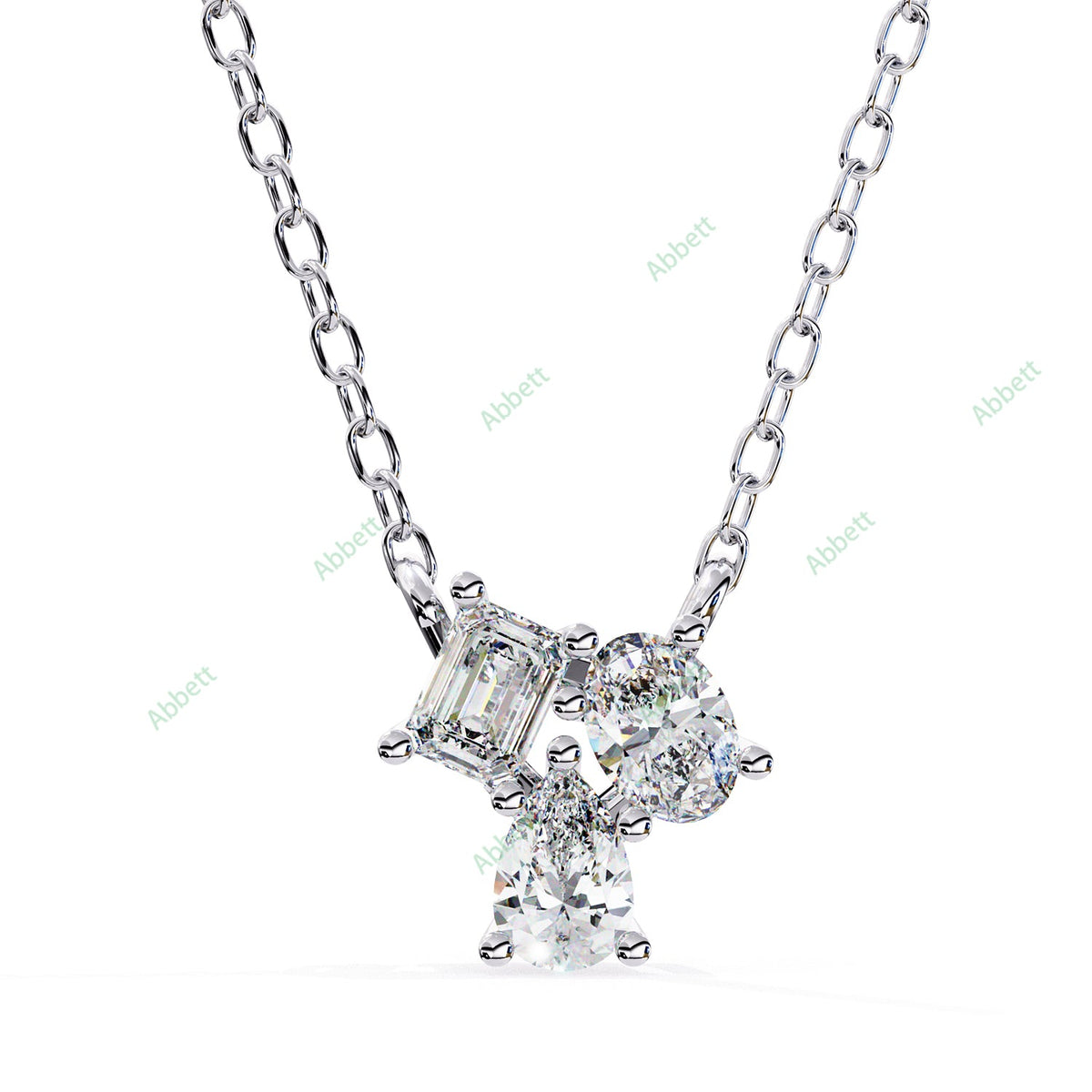 Three Stone Fashion Pendant PE1244