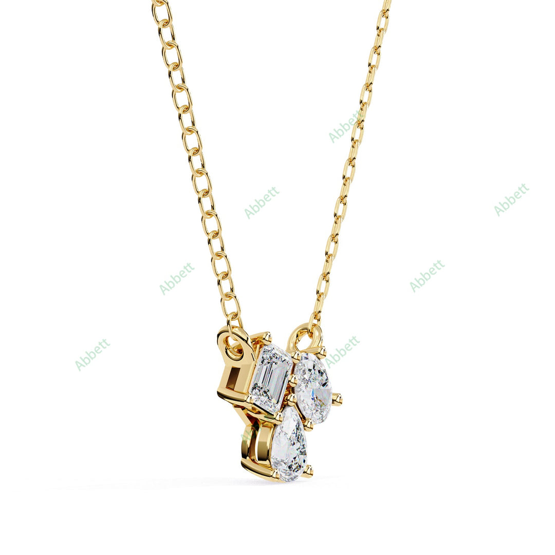 Three Stone Fashion Pendant PE1244