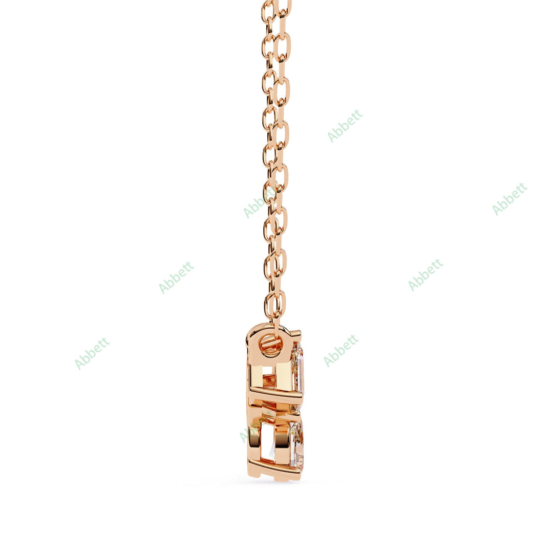 Emerald Three Stone Pendant PE1244