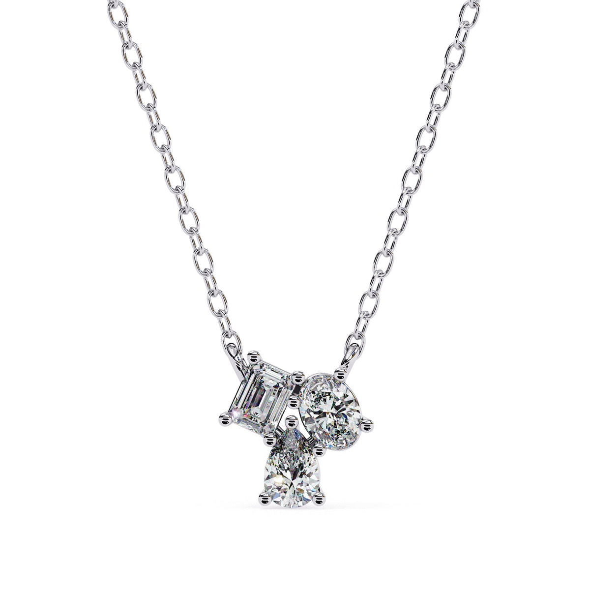 Three Stone Fashion Pendant PE1244