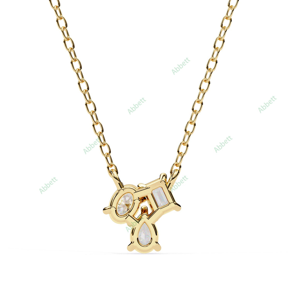 Three Stone Fashion Pendant PE1244