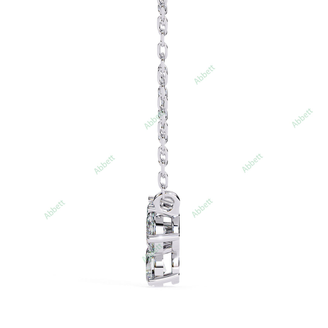 Emerald Three Stone Pendant PE1244
