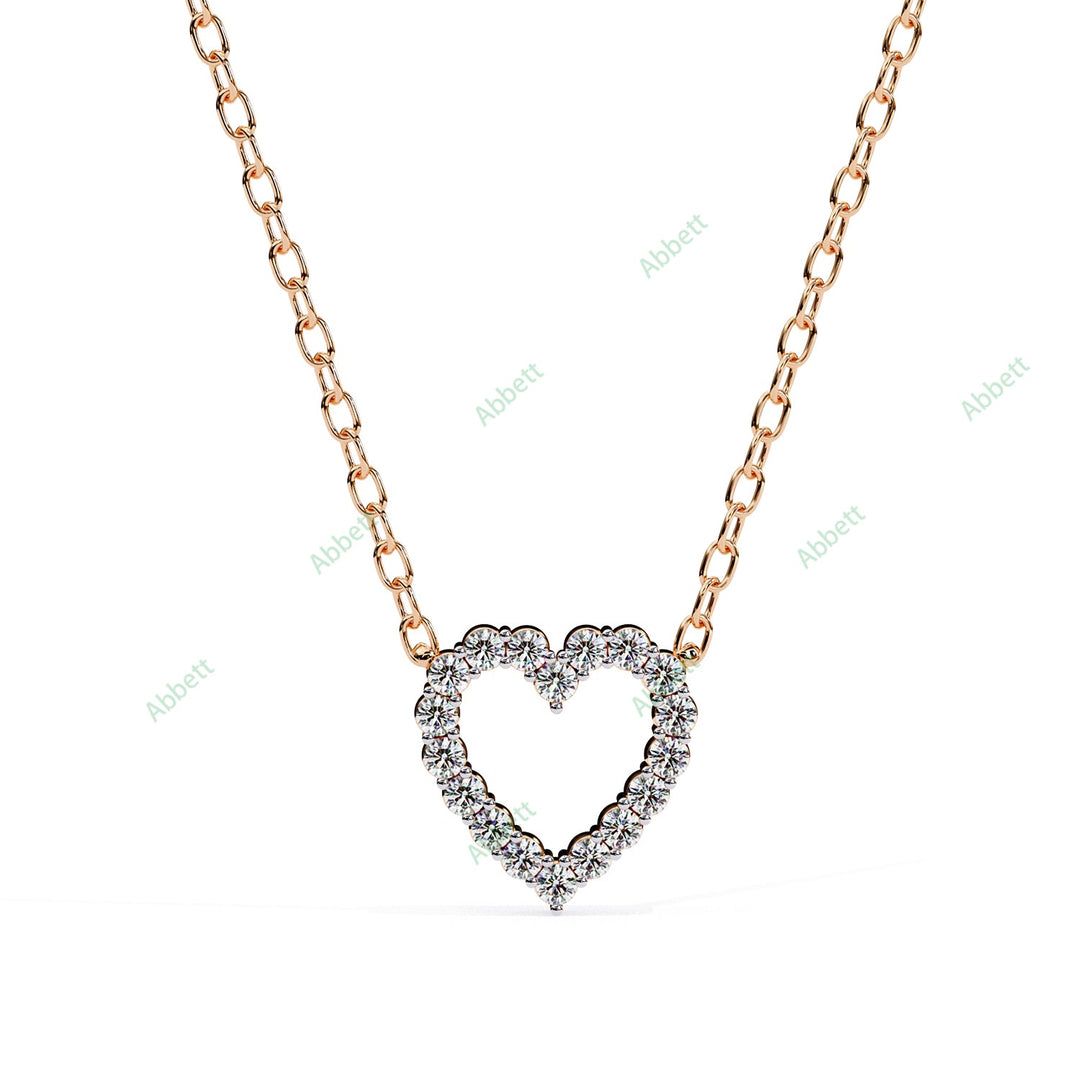 Round Heart Pendant PE1247