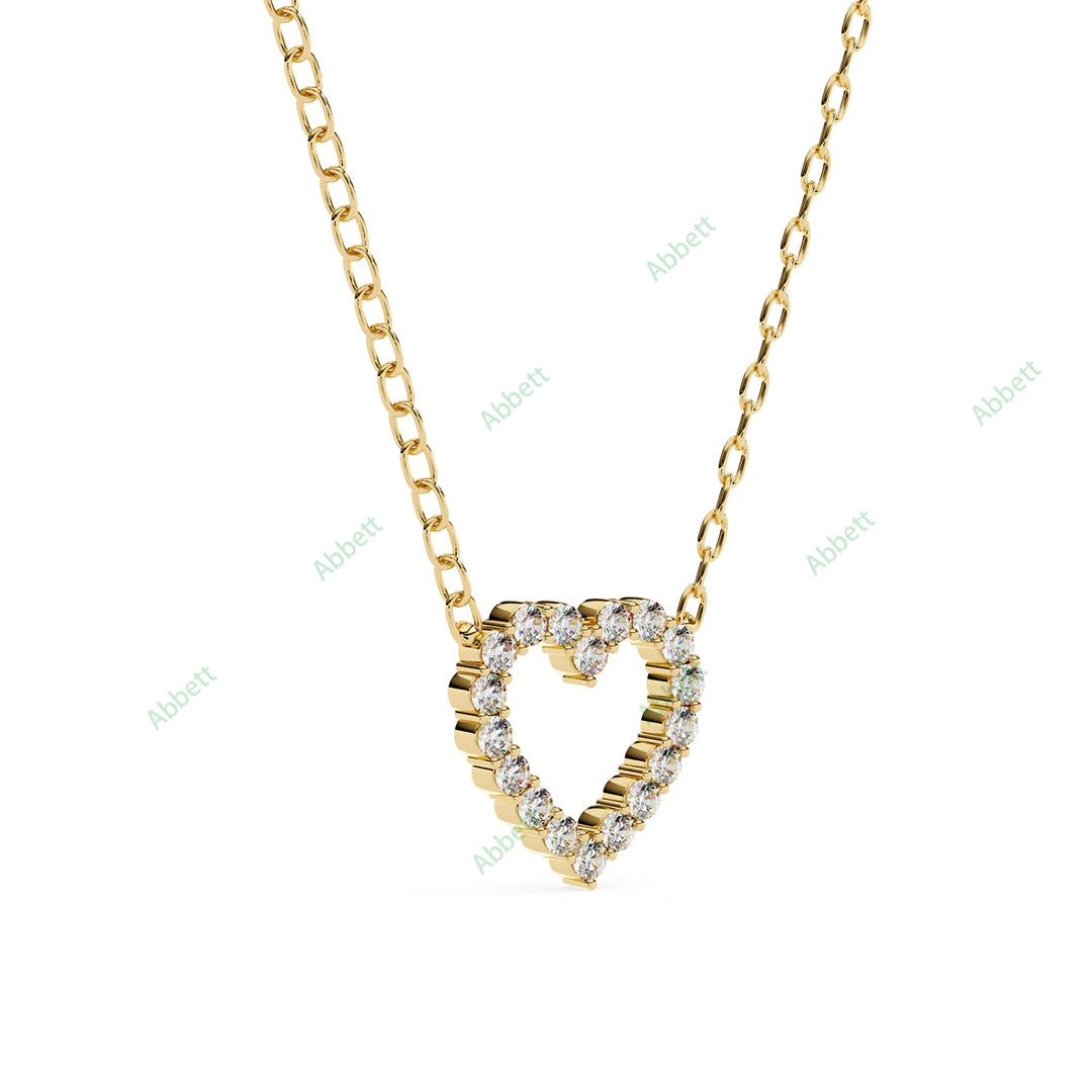 Round Heart Pendant PE1247