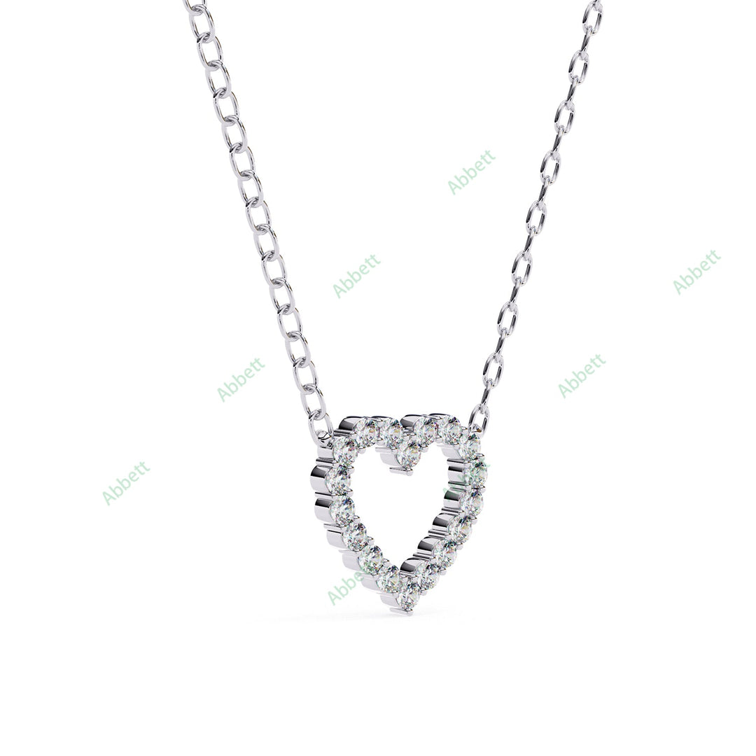 Round Heart Pendant PE1247