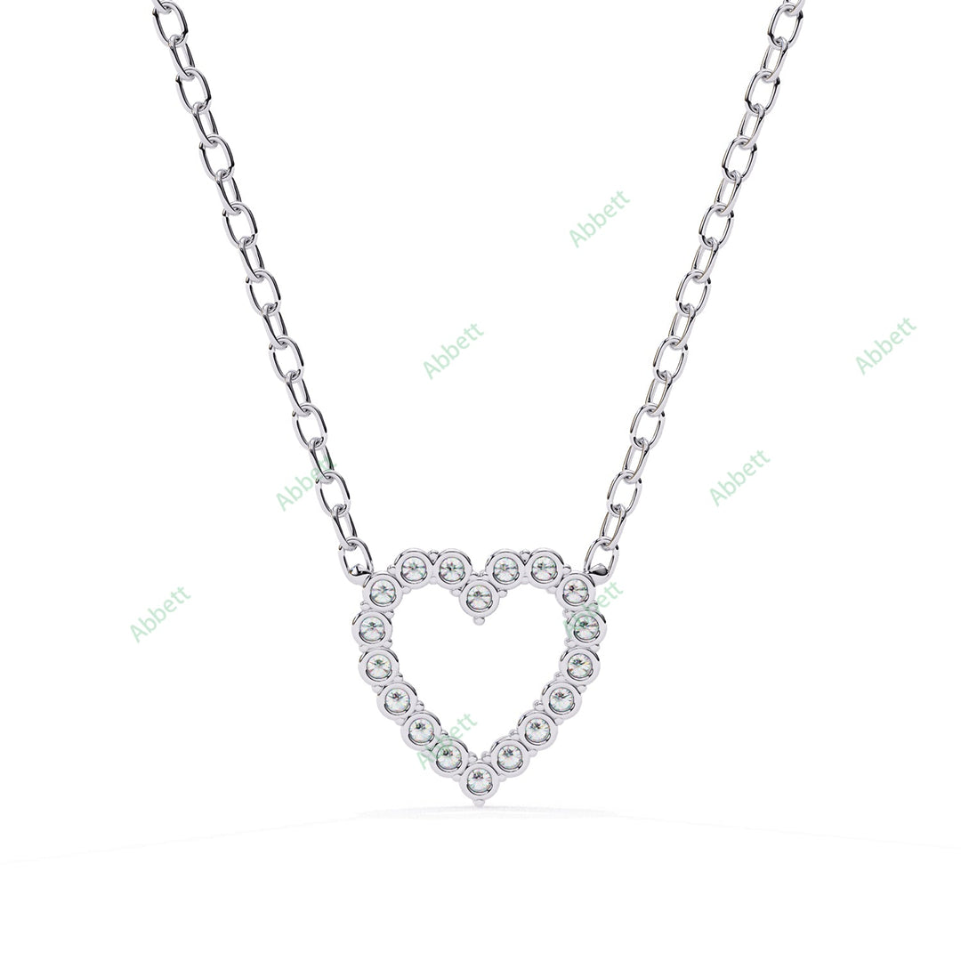 Round Heart Pendant PE1247