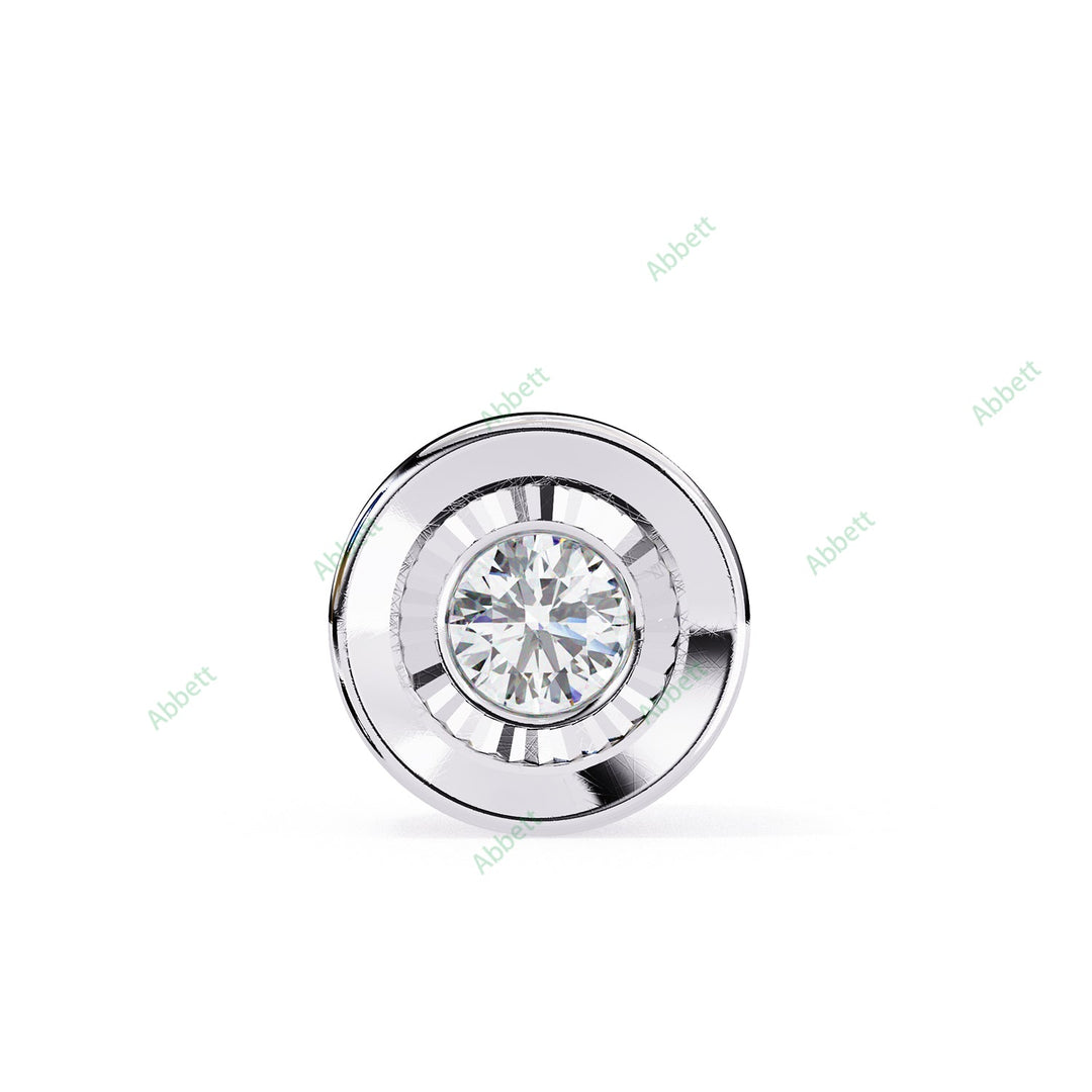 Round Solitaire Pendant PE1248