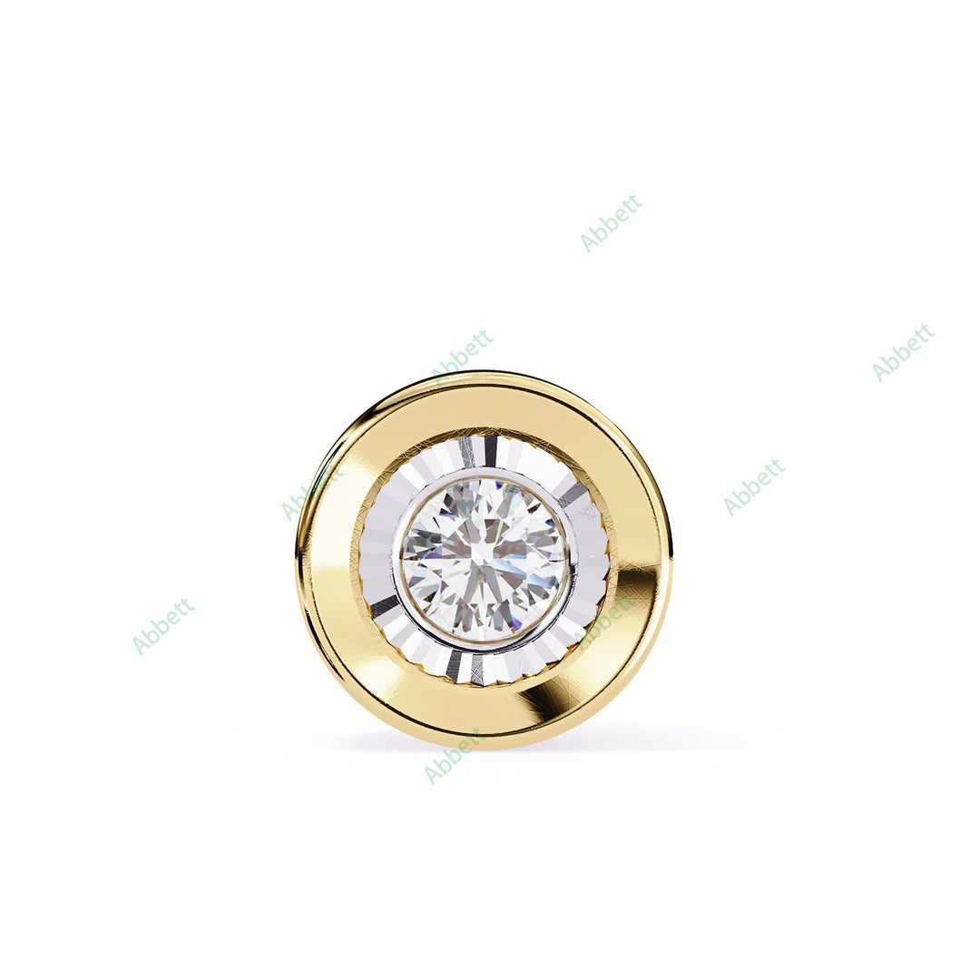 Round Solitaire Pendant PE1248
