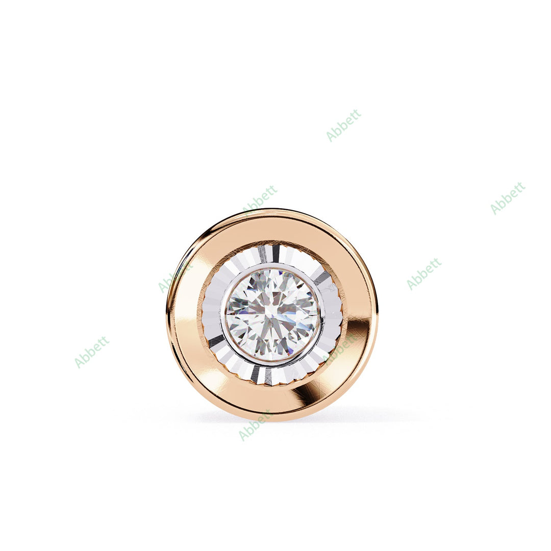 Round Solitaire Pendant PE1248