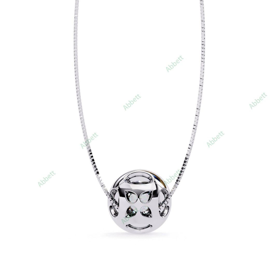 Round Solitaire Pendant PE1248