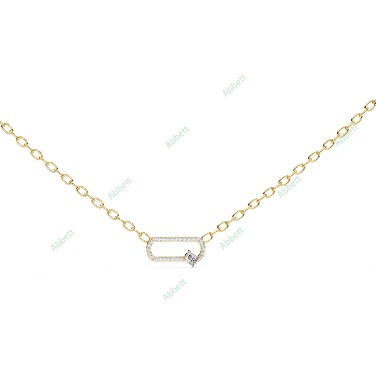 Paperclip Designer Pendant PE1249