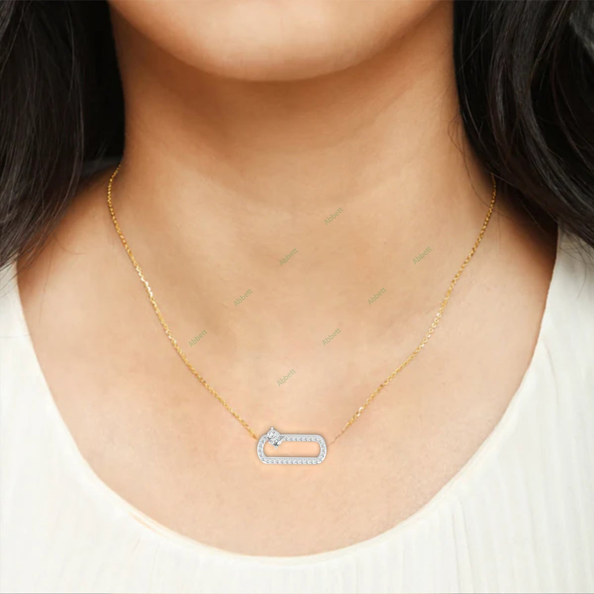 Paperclip Designer Pendant PE1249