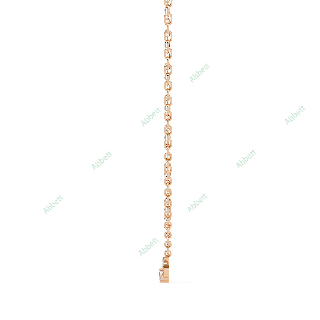 Round Paperclip Pendant PE1249