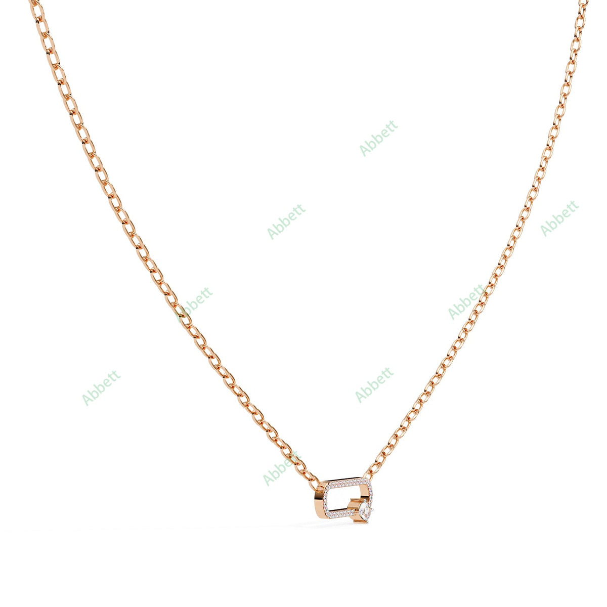 Paperclip Designer Pendant PE1249