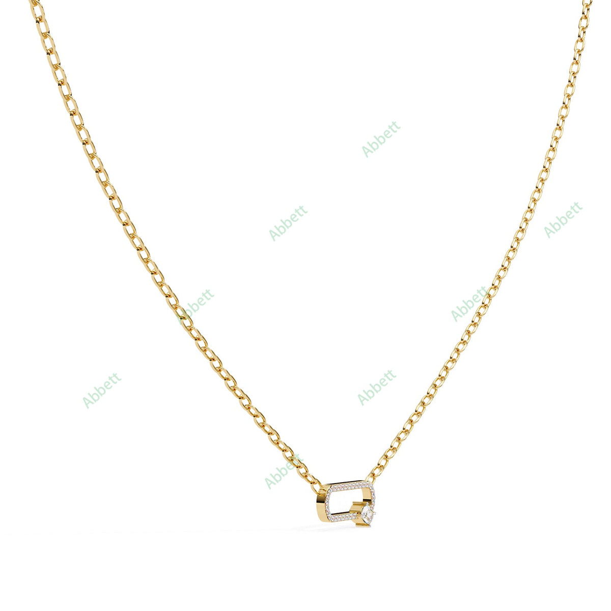 Paperclip Designer Pendant PE1249