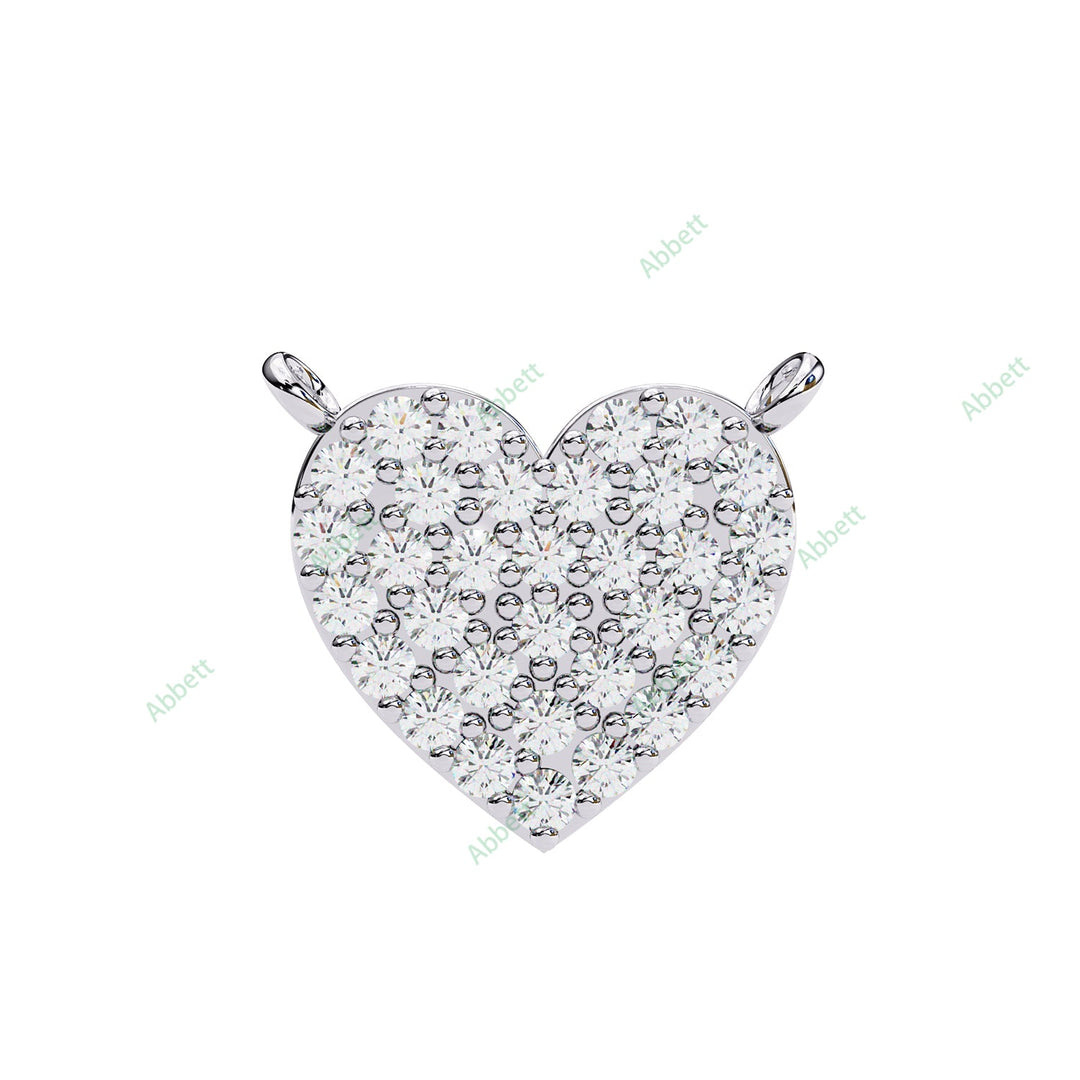 Round Heart Pendant PE1255