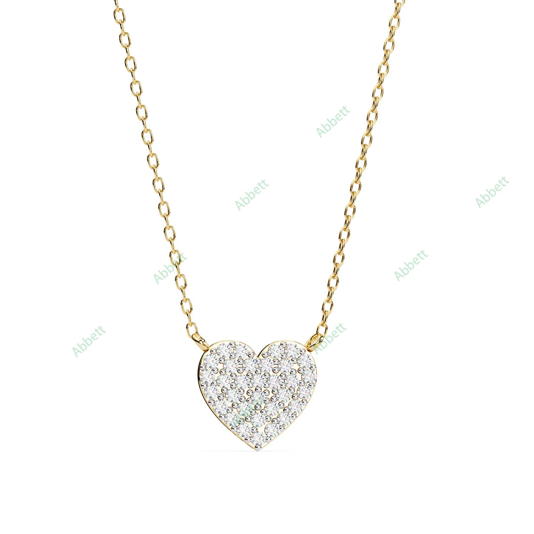 Round Heart Pendant PE1255