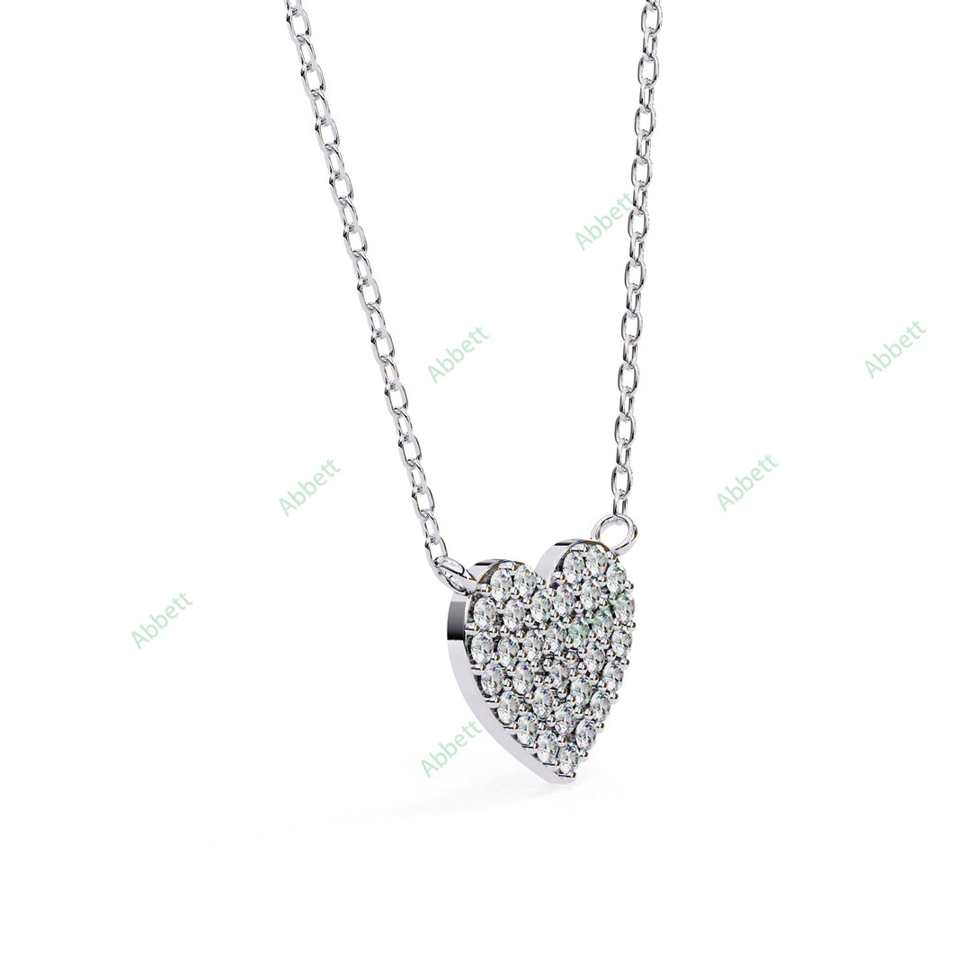 Round Heart Pendant PE1255