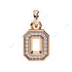 Load image into Gallery viewer, Emerald Halo Pendant PE1256
