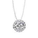 Load image into Gallery viewer, Oval Halo Pendant PE1257
