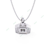 Load image into Gallery viewer, Emerald Halo Pendant PE1258
