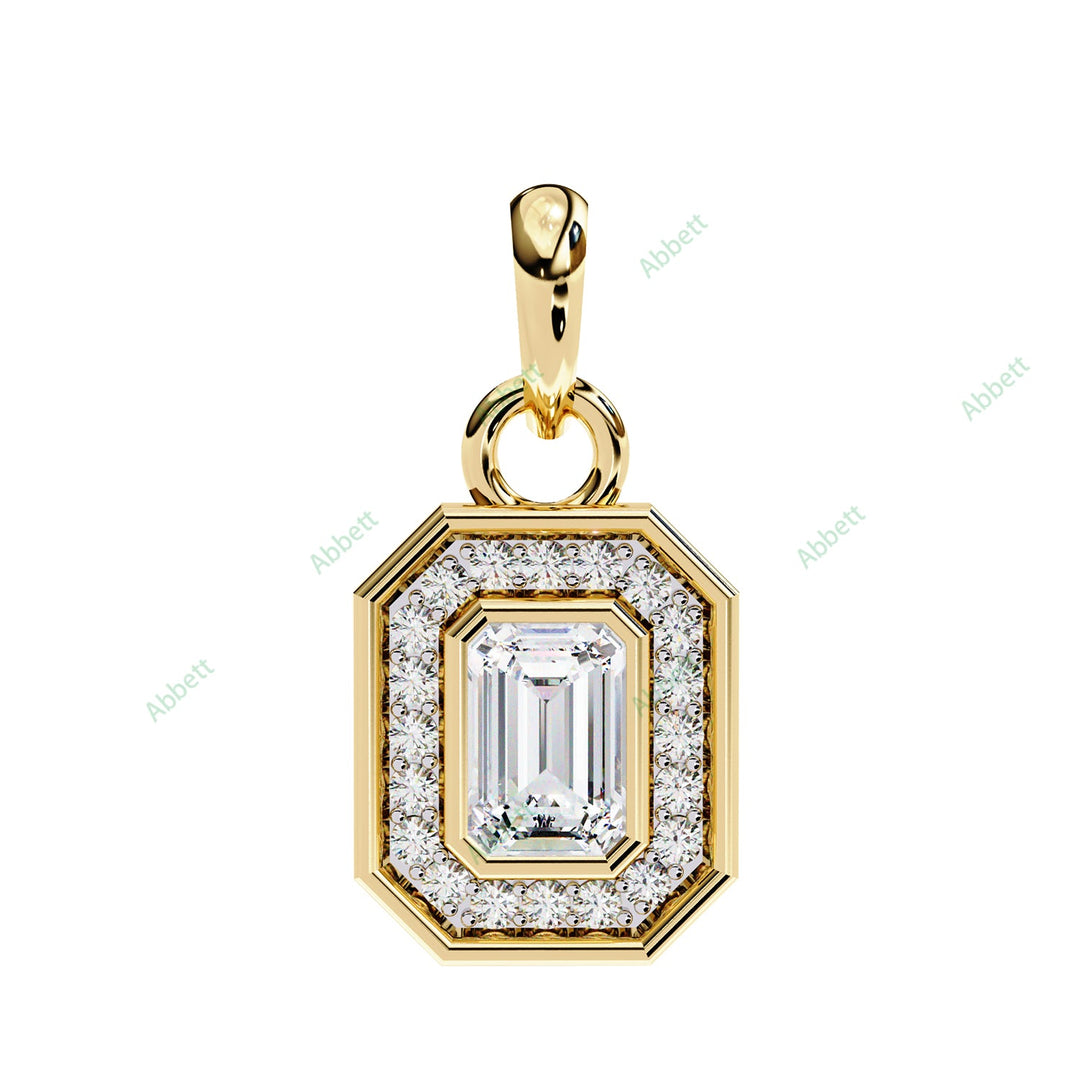 Emerald Halo Pendant PE1258