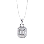 Load image into Gallery viewer, Emerald Halo Pendant PE1258
