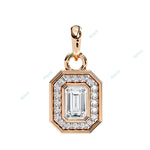 Load image into Gallery viewer, Emerald Halo Pendant PE1258
