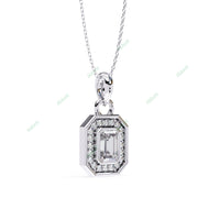 Emerald Halo Pendant PE1258