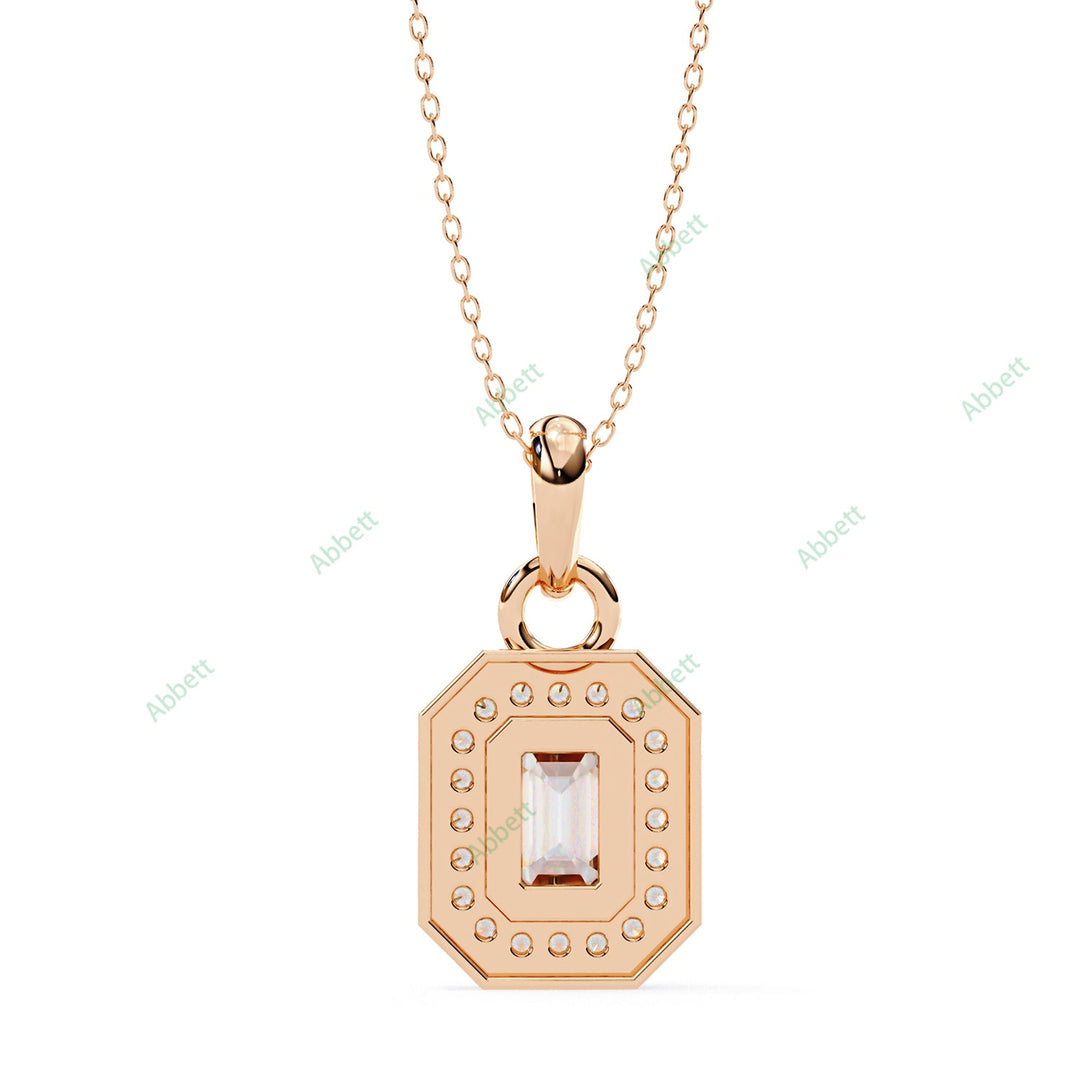 Emerald Halo Pendant PE1258